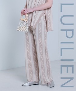 Color Ring Jacquard Relax Pants