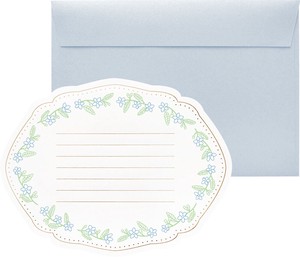 Writing Papers & Envelope Blue Star