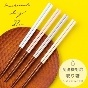 Chopsticks Antibacterial Natural M 4-colors Made in Japan