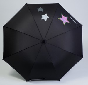 ◆2022新作◆　【リール・リール】子供用折りたたみ傘・雨傘　星オーロラアップリケ