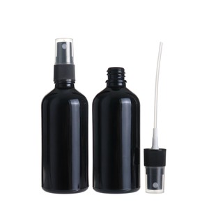 黒色ガラス遮光瓶　スプレーヘッドタイプ　【容器類】「アロマ」「保存容器」