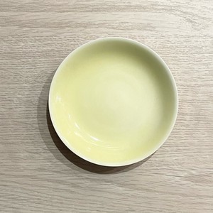 三花オリジナル　京焼　小皿　黄釉
