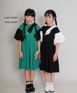 Lace Swan One-piece Dress