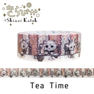 SEAL-DO Washi Tape Washi Tape Foil Stamping Tea Time Made in Japan