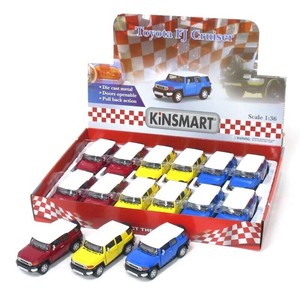 KiNSMART ミニカー 1:36 トヨタ FJクルーザー 3色アソート 201-611
