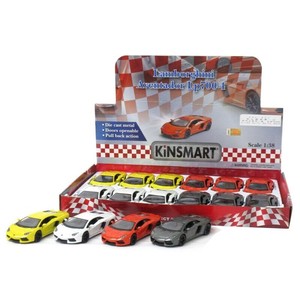 KiNSMART ミニカー 1:38 ランボルギーニ アベンタドール LP700 4色アソート 201-621