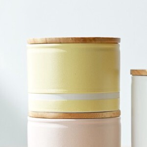 Mino ware Storage Jar/Bag Yellow Made in Japan