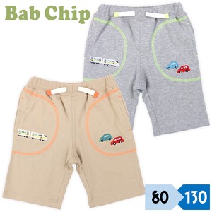 【bab　chip】40/2コーマ天竺　6分丈パンツ　乗り物「2022新作」