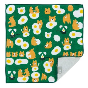 Fried Egg bear Imabari Handkerchief Handkerchief Petit Gift Present