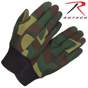 ROTHCO（ロスコ）手袋 #4414　Camo Jersey Work Gloves