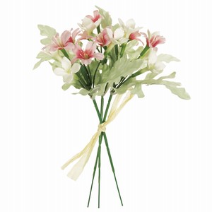 【セール品】MAGIQ　ブバリアフラワーピック　ホワイトピンク　造花　アーティフィシャルフラワー