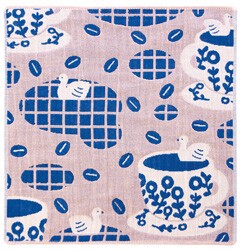 IMABARI TOWEL Handkerchief 3 Gauze Coffee Petit Gift