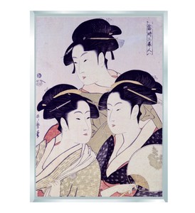 Precision Ukiyoe(A Woodblock Print) Art Utamaro 1 A3 Sightseeing Souvenir Art Interior