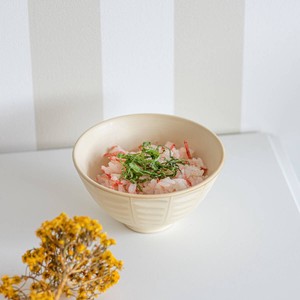 asumi(彩澄) なじみ茶碗 クリーム[日本製/美濃焼/和食器/リサイクル食器]