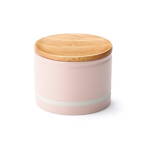 Mino ware Storage Jar/Bag Pink 220ml Made in Japan