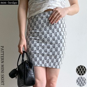 Repeating Pattern Mini Skirt