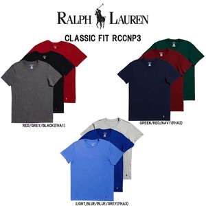 POLO RALPH LAUREN(ポロ ラルフローレン)クルーネック Tシャツ 半袖   3枚セット メンズ 下着 RCCNP3