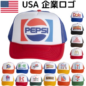 【USA】企業ロゴ メッシュキャップ アメリカ