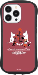 ムーミンMoominmamma's Rose iPhone 13 Pro 対応ハイブリッドガラスケース ムーミンママA MMN-99A