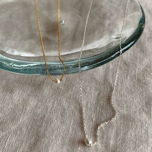 【SILVER925】One grain Short Necklace