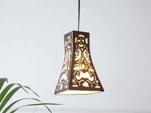 Iron Square Lamp Pendant Lighting Asia Modern