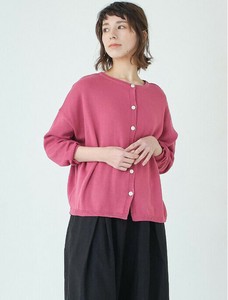 2WAYカーディガン 5色展開　綿麻ニット　M L LL 3L 《大きいサイズ》《日本製 Made in Japan》