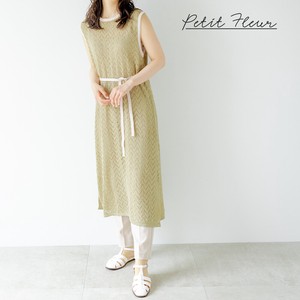 Watermark Knitted Color Scheme One-piece Dress