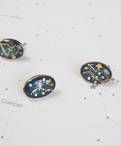 Pierced Earringss Crystal Made in Japan