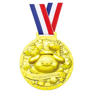 Gold Red 3 Big Medal Animals
