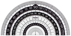 Ruler/Measuring Tool black Raymay Fujii