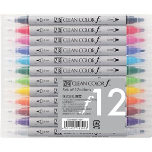 Brush Pen ZIG 12-color sets