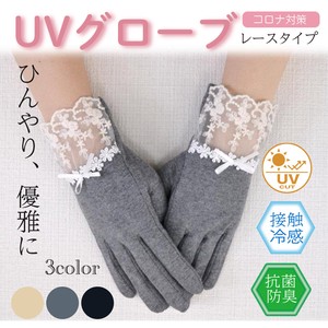Glove Part Lace Uv Countermeasure Cool Antibacterial Deodorization Smartphone