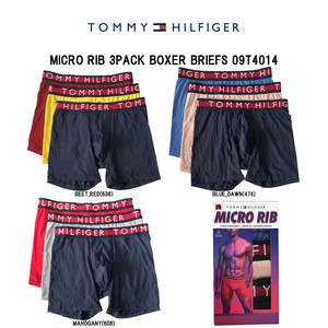 TOMMY HILFIGER(トミーヒルフィガー)ボクサーパンツ   3枚セット MICRO RIB BOXER BRIEFS 09T4014