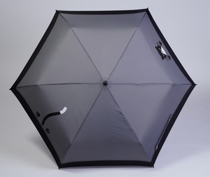 ◆2022新作◆婦人用耐風折雨傘　2駒猫プリント切継ぎ☆雨傘・折りたたみ傘