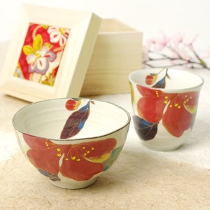美浓烧 日本茶杯 陶器 餐具 日式餐具 礼盒/礼品套装