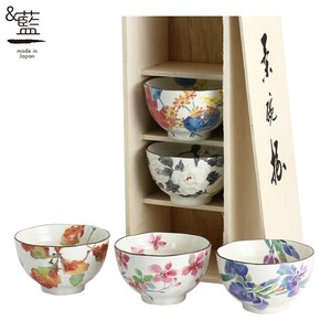 Mino ware Rice Bowl Gift Pottery Indigo Assortment