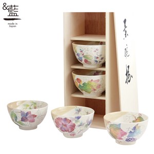 Mino ware Rice Bowl Gift Japanese Style Set Pottery Indigo Assortment