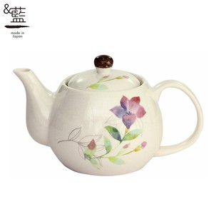 Mino ware Teapot single item Pottery Balloon Flower Indigo