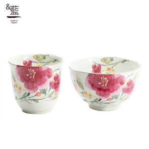 Mino Ware Gift Hana suisai Rice Bowl Japanese Tea Cup Interior Plants