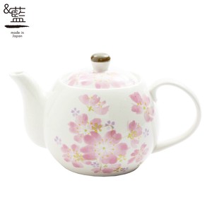 Mino ware Teapot single item Cherry Blossoms Pottery Indigo