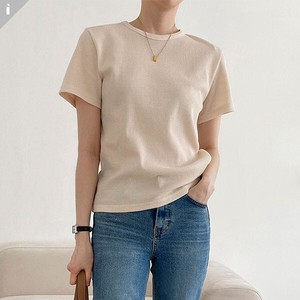 T-shirt T-Shirt Tops Slim Short-Sleeve Simple