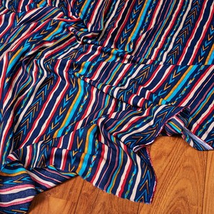 1 Selling By The Piece India Soft Tribal Stripe 10 6cm Blue