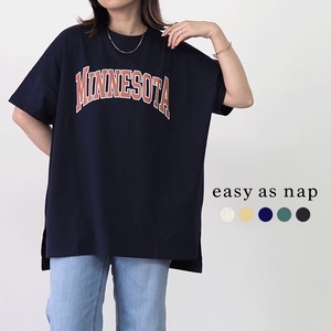 MINNESOTAプリント前後差半袖BIGTシャツ 【easy as nap】【2022春夏】