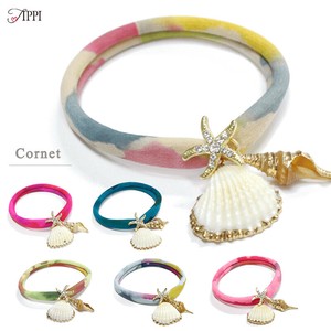 Hair Ties Gradation Summer Starfish Marble