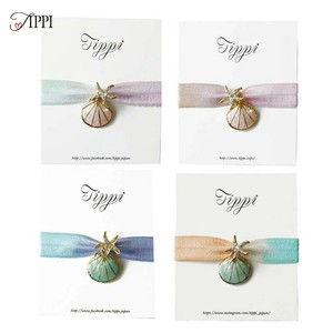 Lagoon ヘアゴム ブレスレット ヘアアクセ 夏 サマー 海  貝 マーブル グラデーション ヒトデ