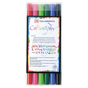 Brush Pen ZIG 6-color sets