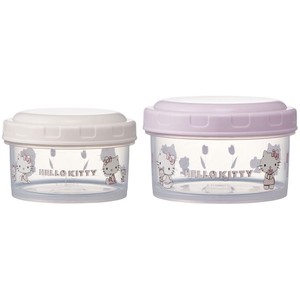 Round type Food Container Hello Kitty Line Design