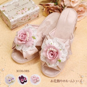 Room Shoes Flowers Made in Japan