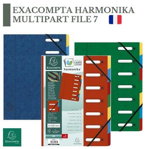 EXACOMPTA A4 ファイル 【7分割】 マルチパートファイル（フランス・輸入・文房具）