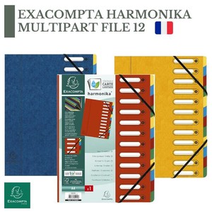 EXACOMPTA A4 ファイル 【12分割】 マルチパートファイル（フランス・輸入・文房具）